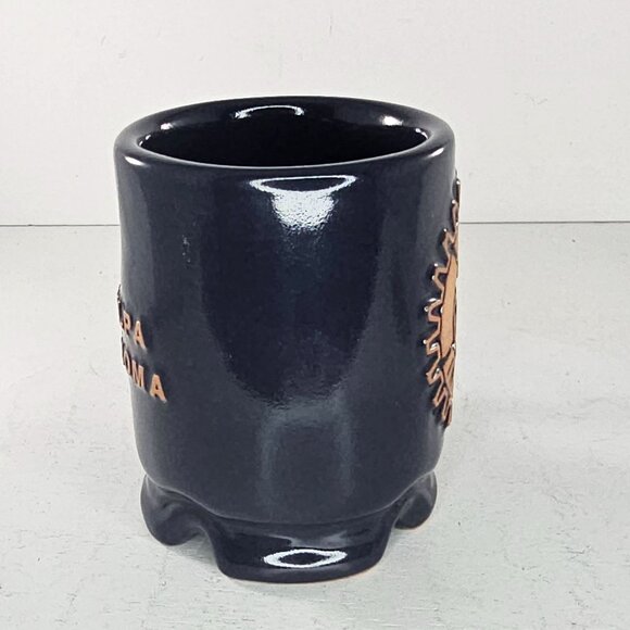 Vintage Frankoma Rotary International Mug Sapulpa Oklahoma Navy Blue Cup - Picture 2 of 9